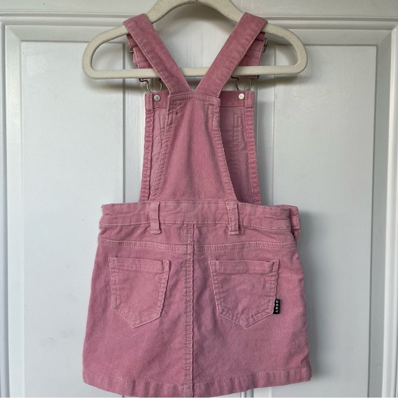 •DKNY• Girls Pink Corduroy Overalls Jumper Dress - Size 3T - Picture 6 of 8